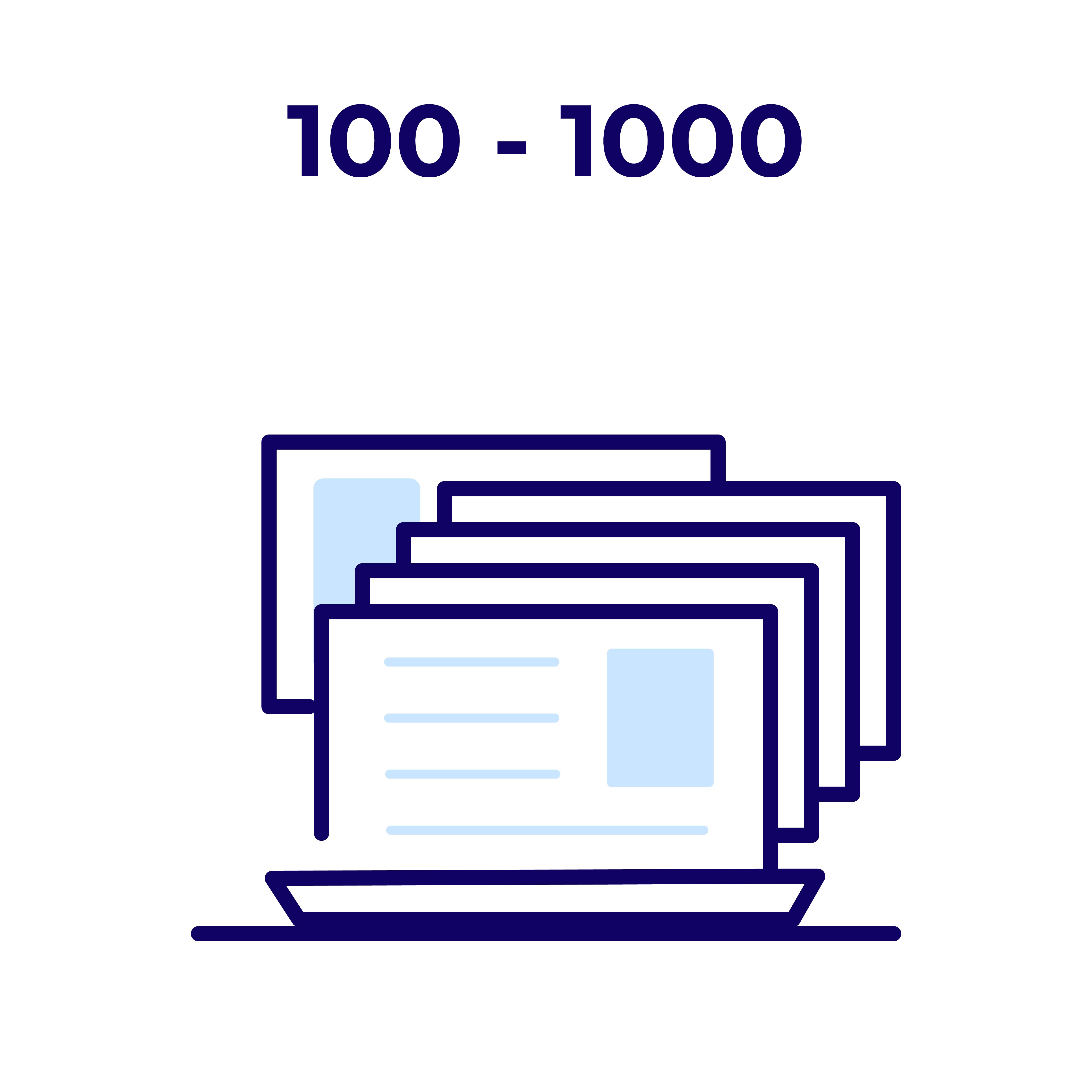 100 - 1000