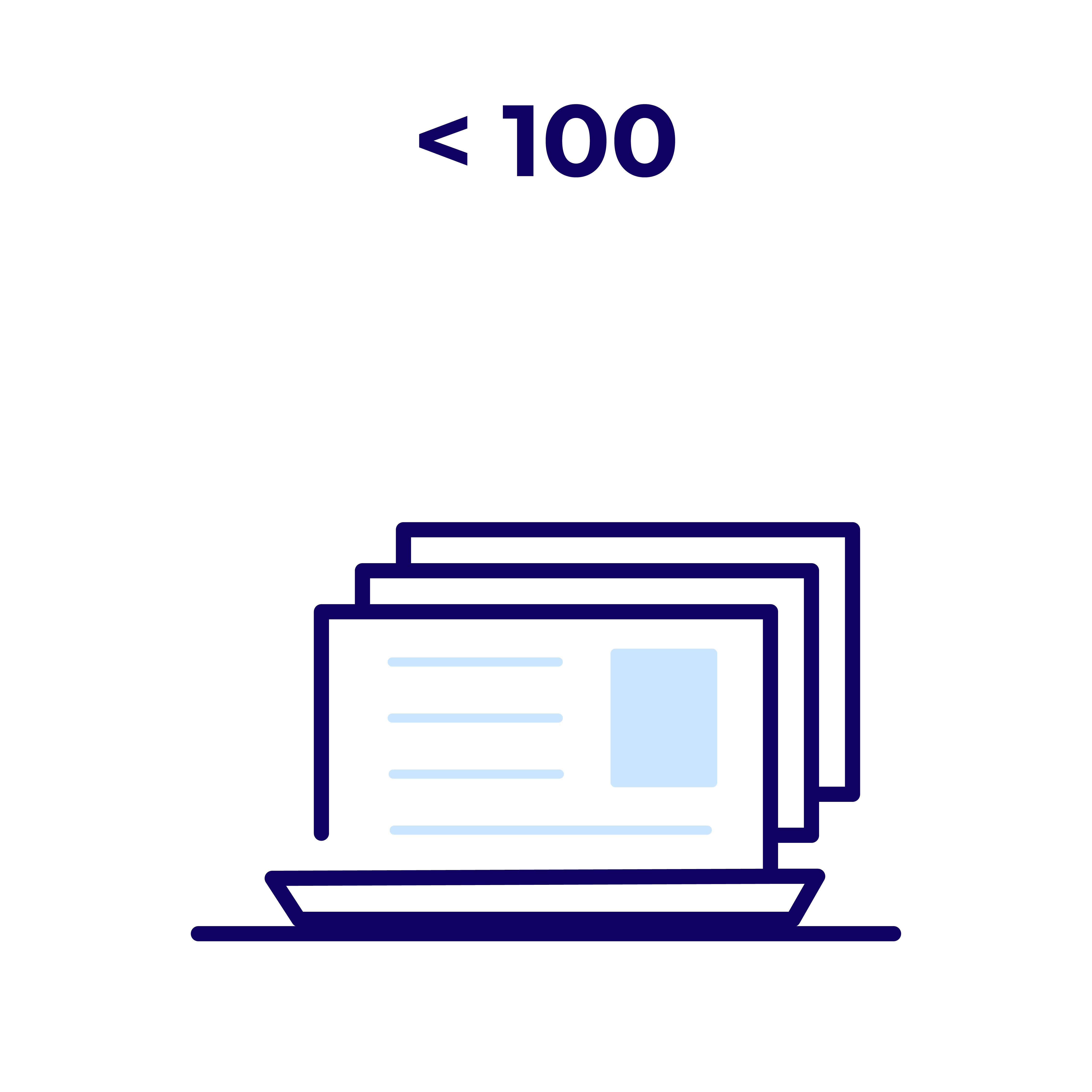 < 100