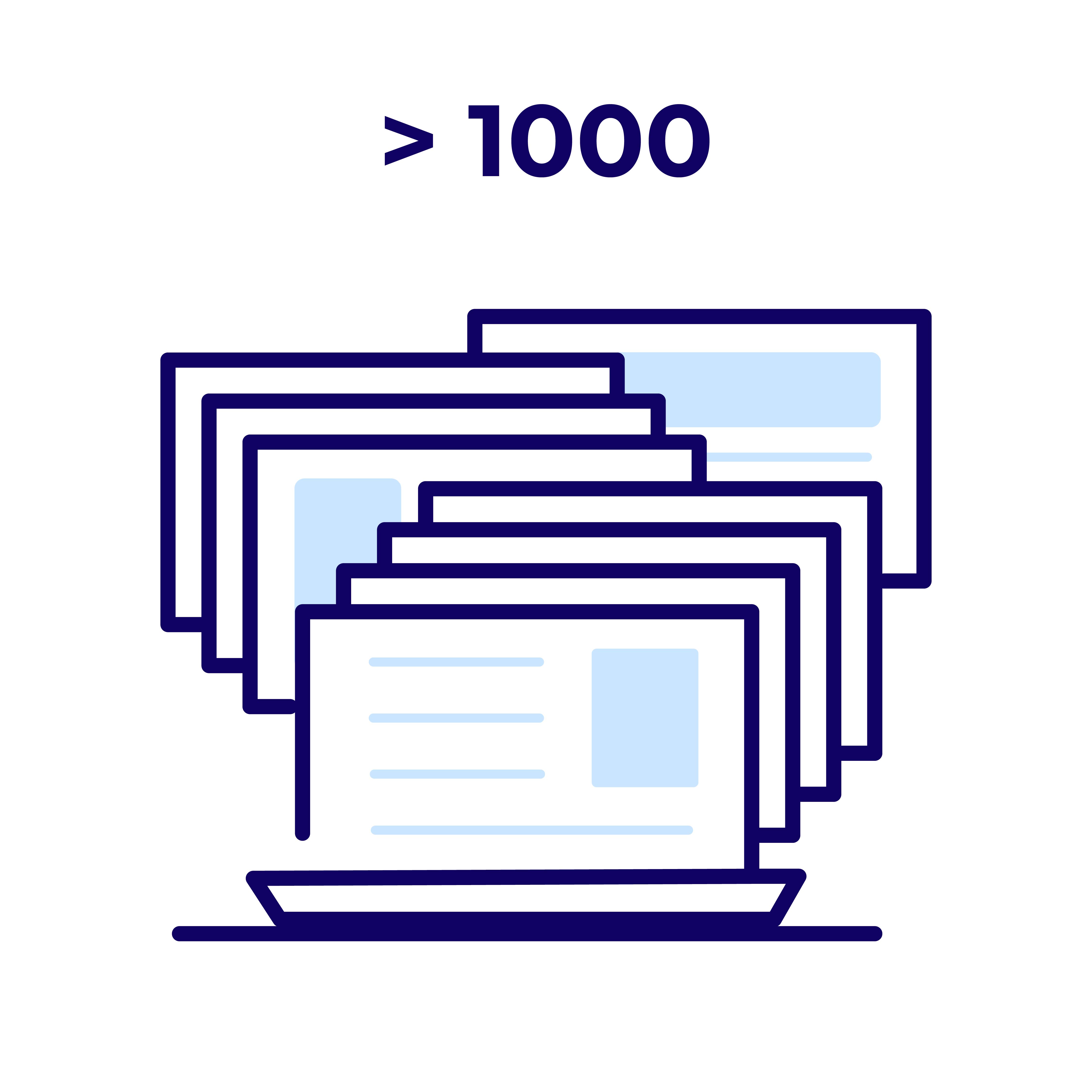 > 1000
