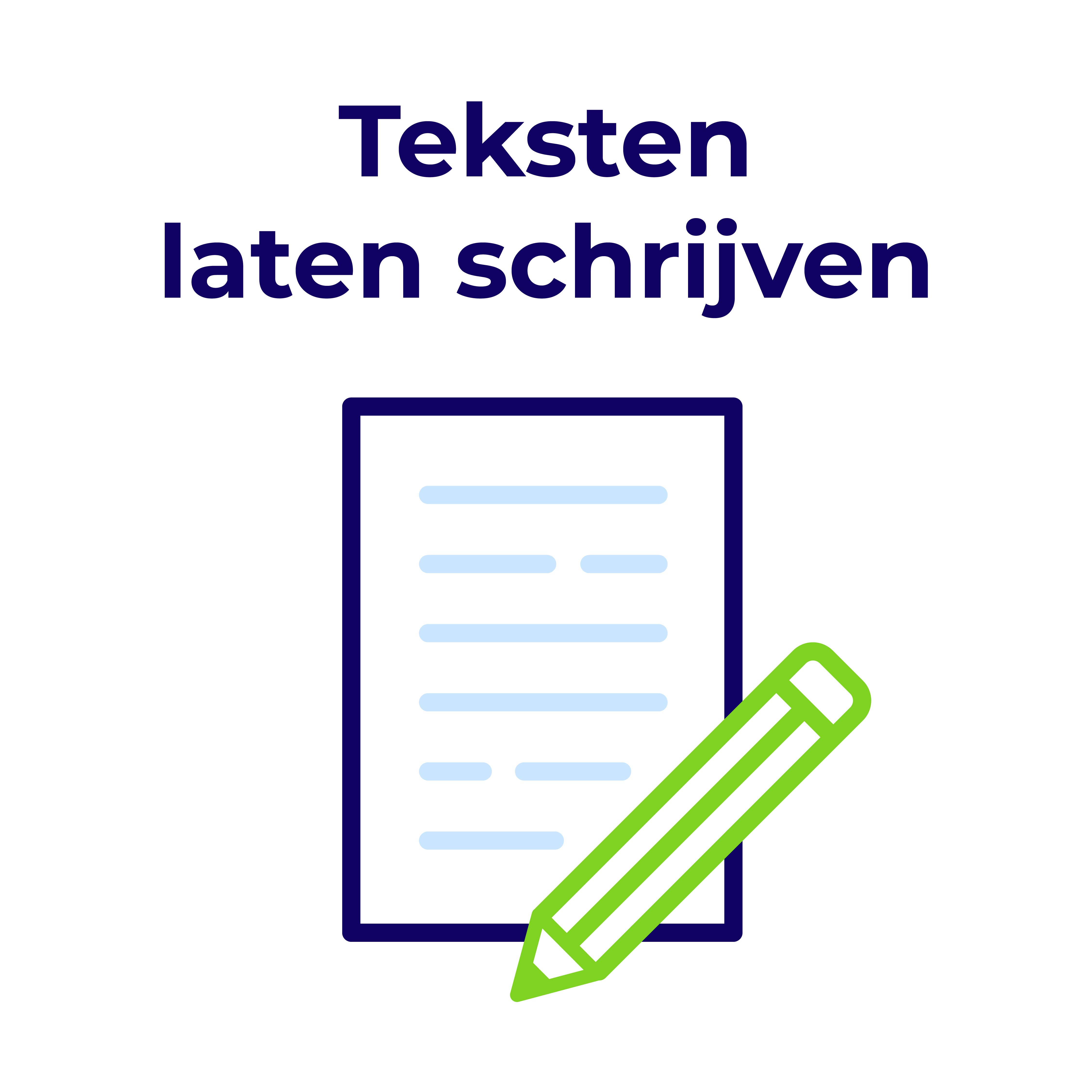 Teksten laten schrijven